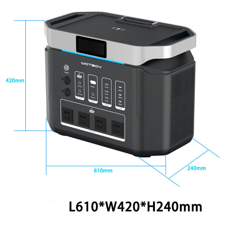 220V Outdoor Power Bank Portable 2500W Outdoor Emergency